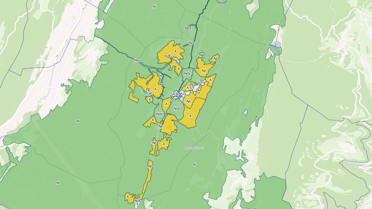 Aperçu cartographique de Apremont, centré sur la commune