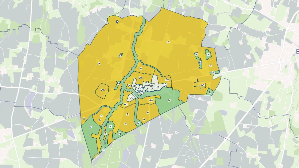 Aperçu cartographique de Baneins, centré sur la commune