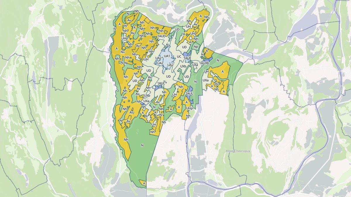 Aperçu cartographique de Belley, centré sur la commune