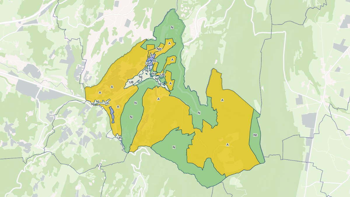 Aperçu cartographique de Cerdon, centré sur la commune