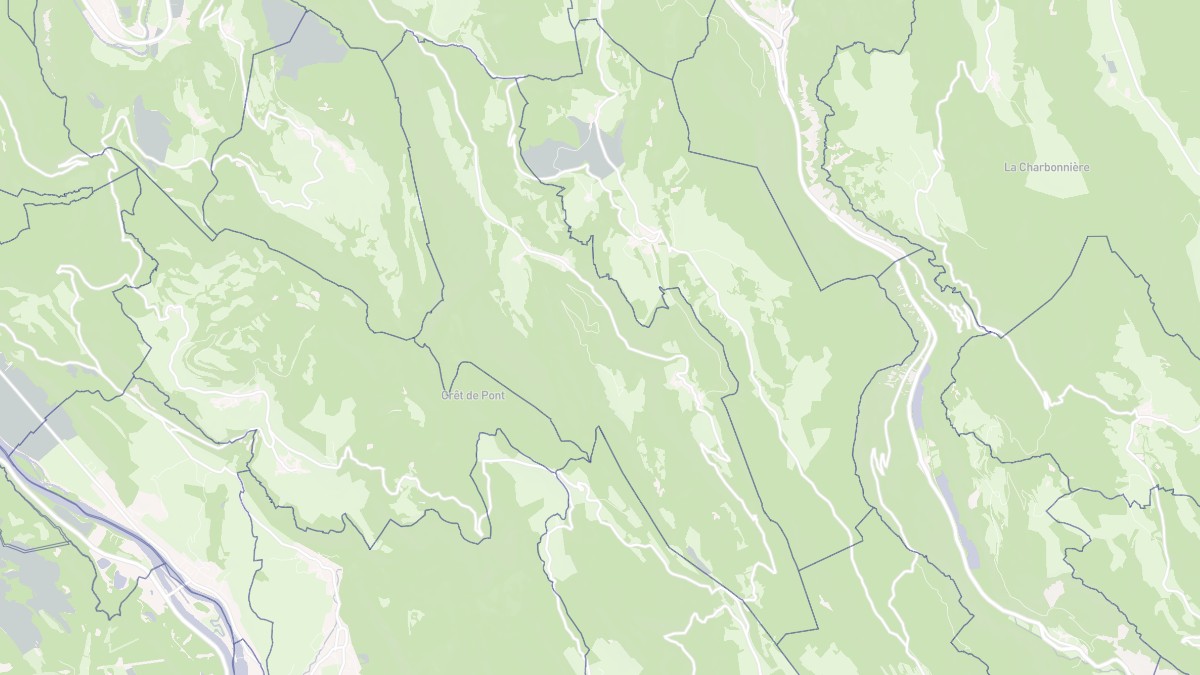Aperçu cartographique de Conand, centré sur la commune