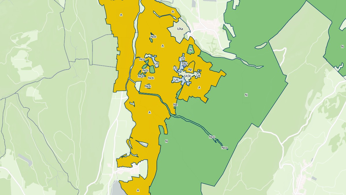 Aperçu cartographique de Lantenay, centré sur la commune