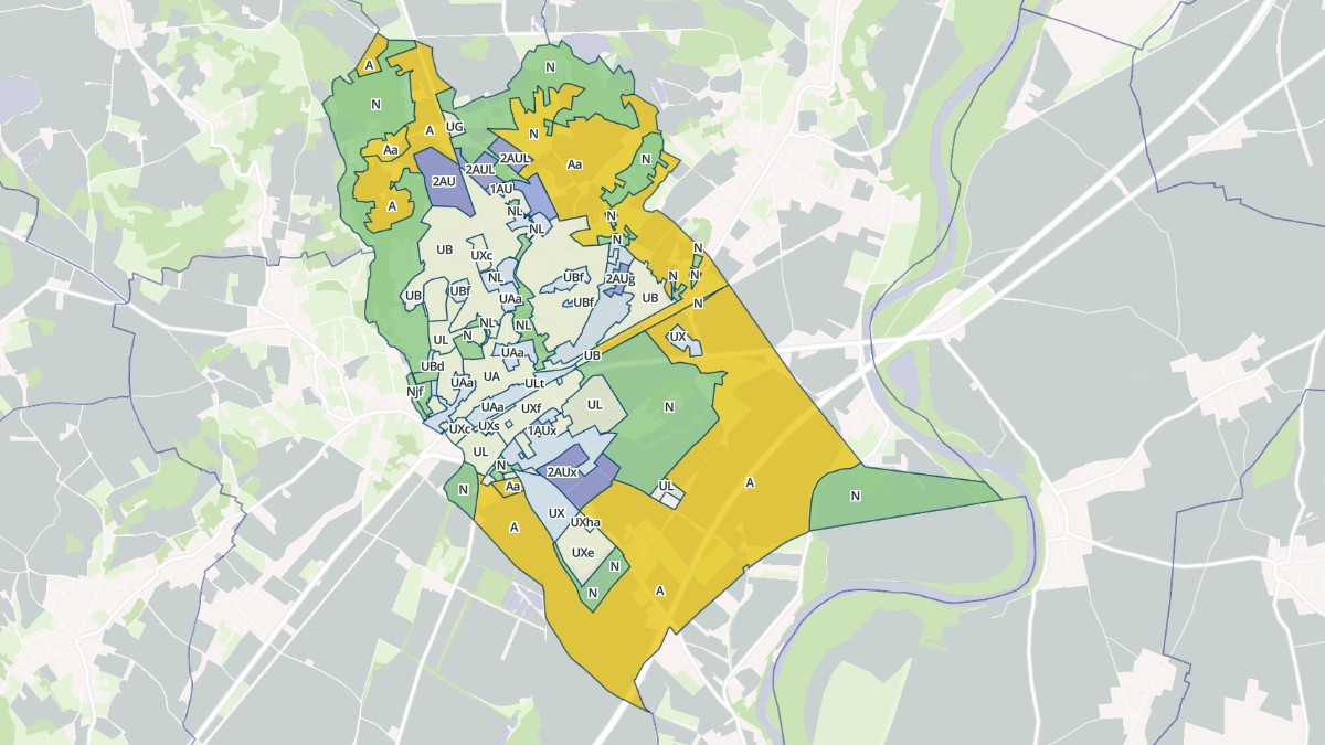 Aperçu cartographique de Meximieux, centré sur la commune
