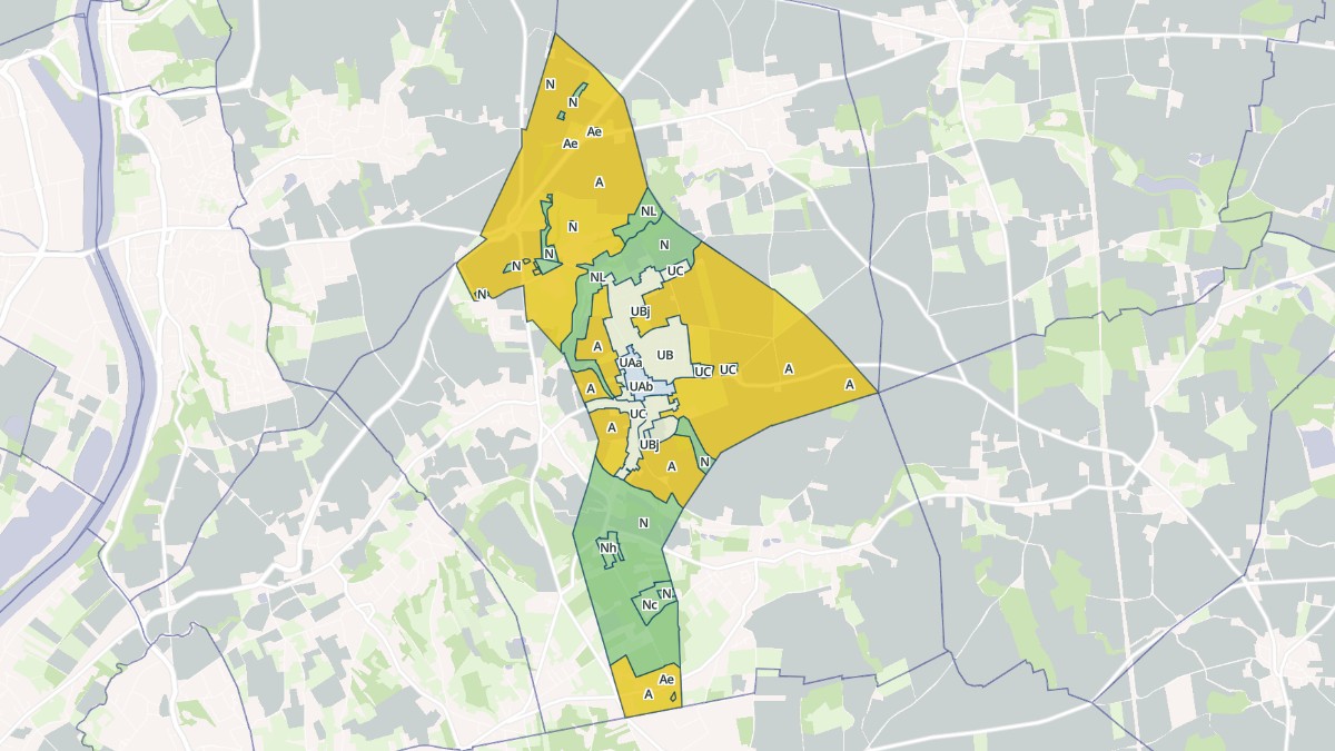Aperçu cartographique de Misérieux, centré sur la commune