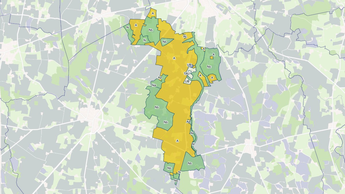 Aperçu cartographique de Relevant, centré sur la commune