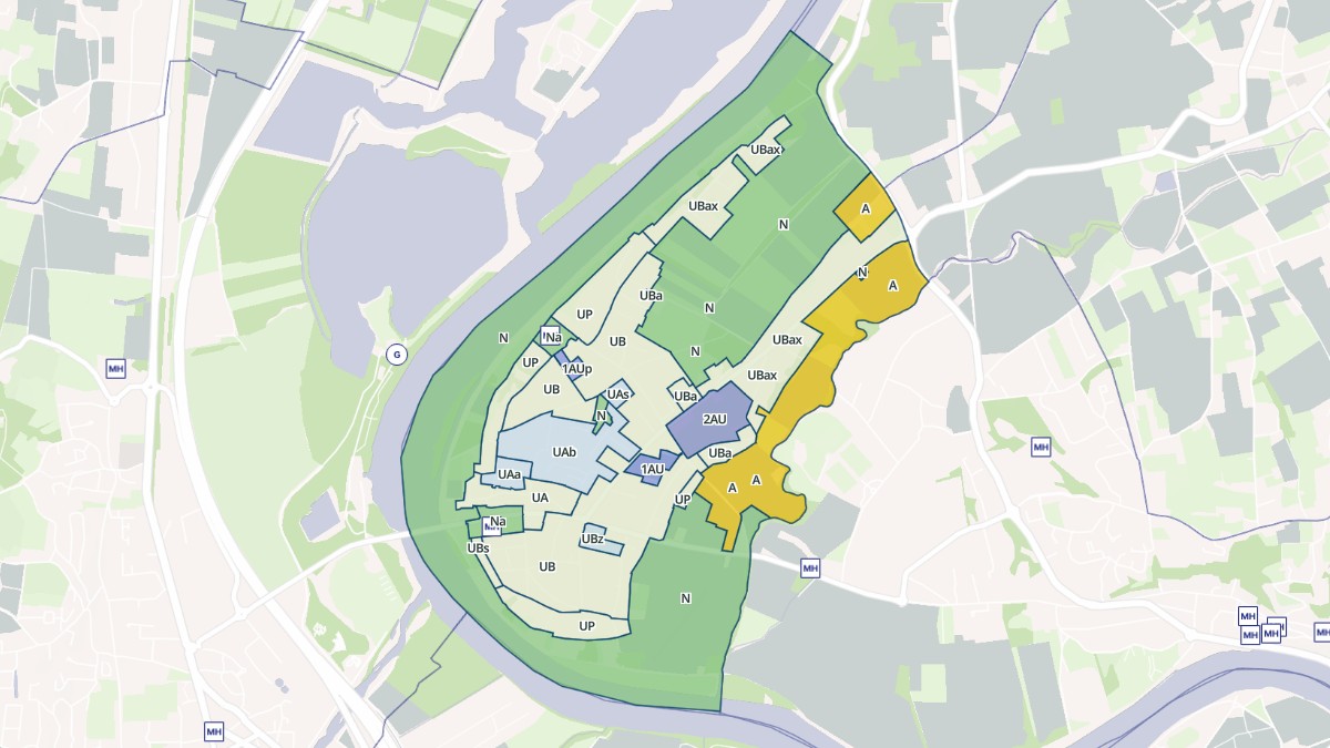 Aperçu cartographique de Saint-Bernard, centré sur la commune