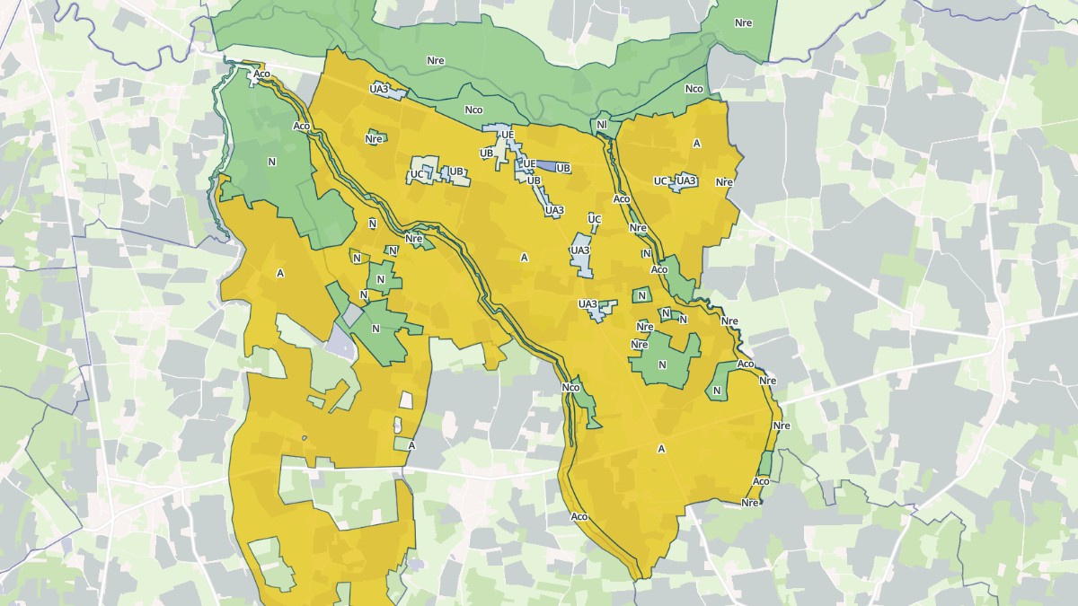Aperçu cartographique de Saint-Étienne-sur-Reyssouze, centré sur la commune