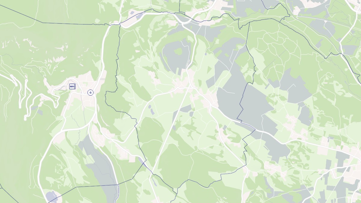 Aperçu cartographique de Saint-Martin-de-Bavel, centré sur la commune