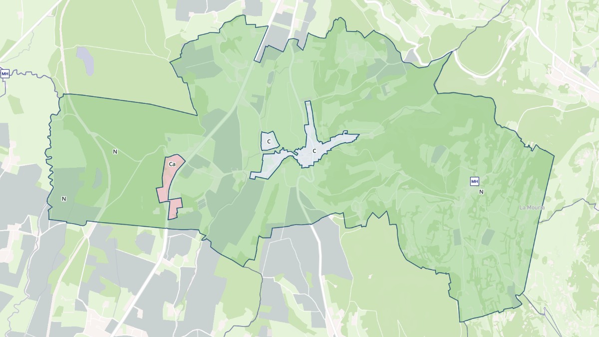 Aperçu cartographique de Salavre, centré sur la commune