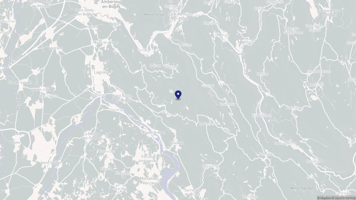 Aperçu cartographique de Souclin, centré sur la commune