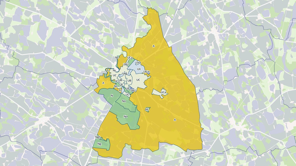 Aperçu cartographique de Villars-les-Dombes, centré sur la commune