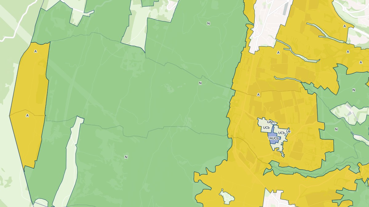 Aperçu cartographique de Villes, centré sur la commune