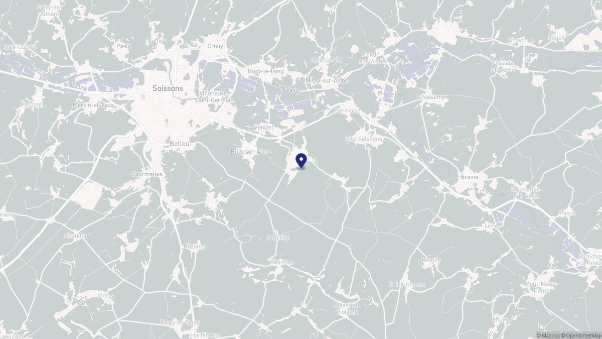 Aperçu cartographique de Acy, centré sur la commune
