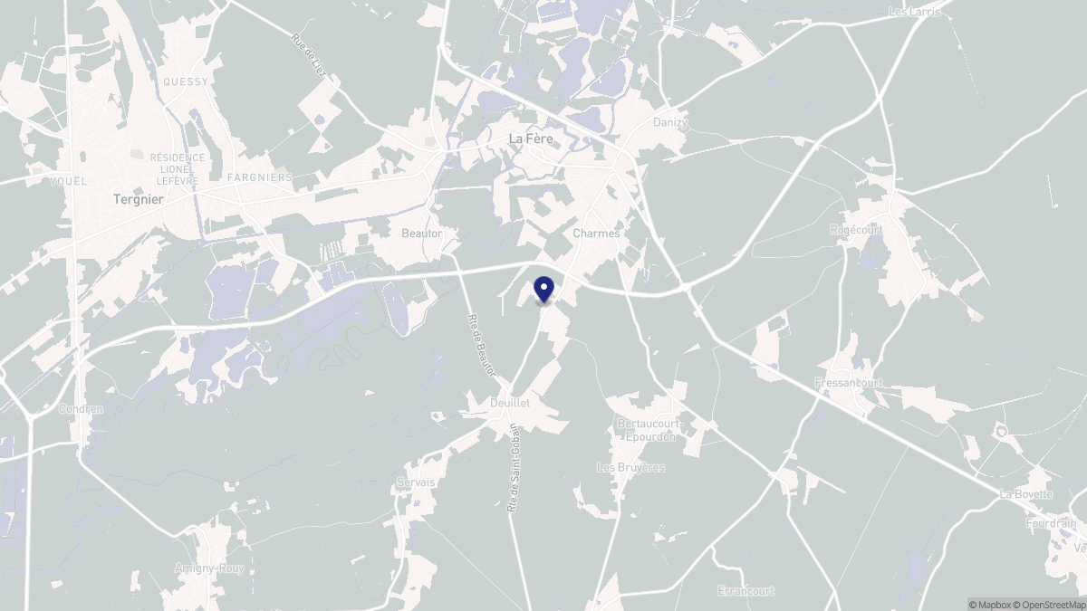 Aperçu cartographique de Andelain, centré sur la commune