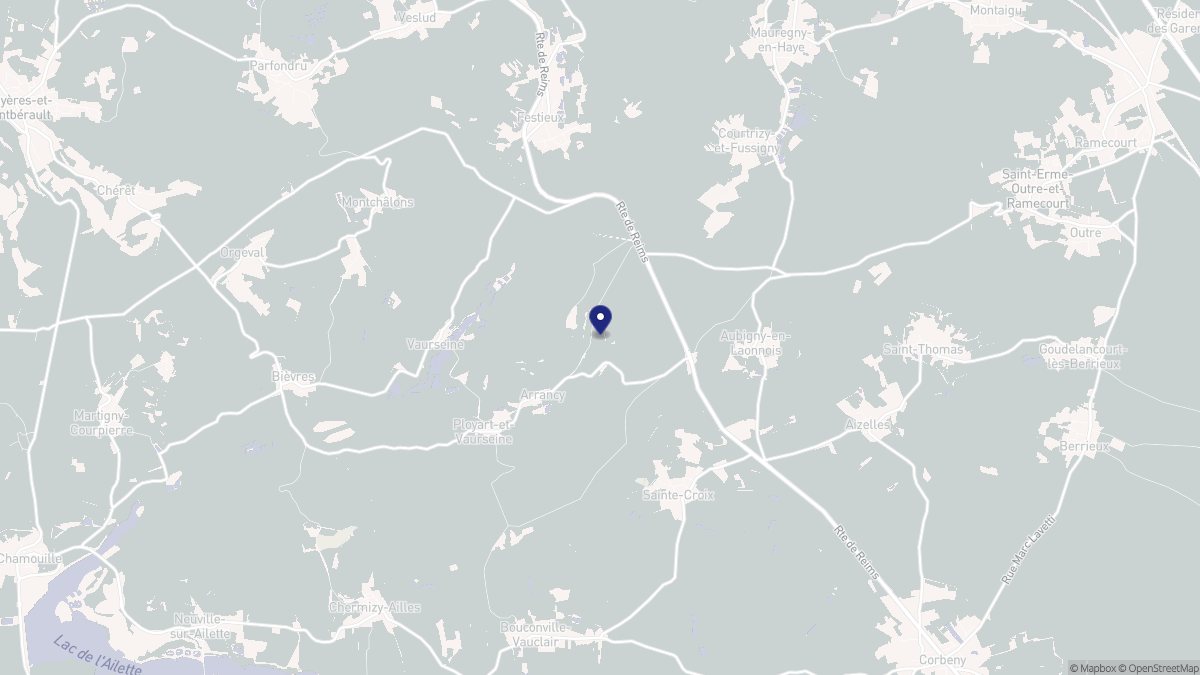 Aperçu cartographique de Arrancy, centré sur la commune