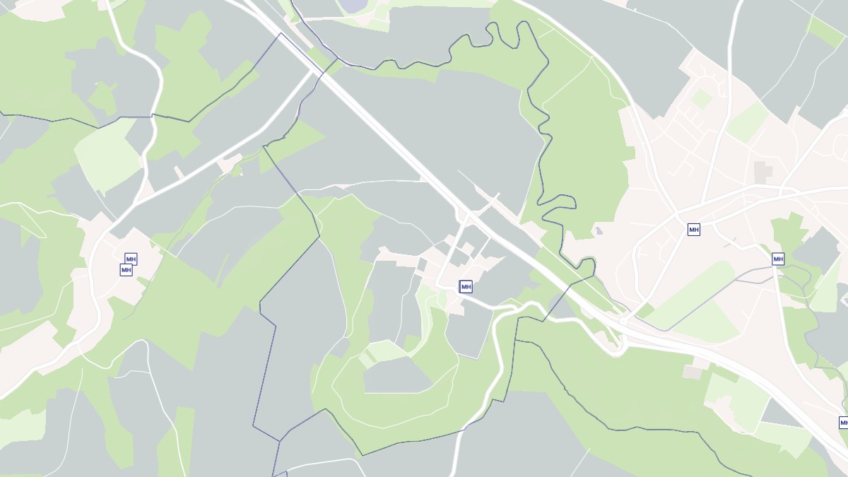 Aperçu cartographique de Augy, centré sur la commune