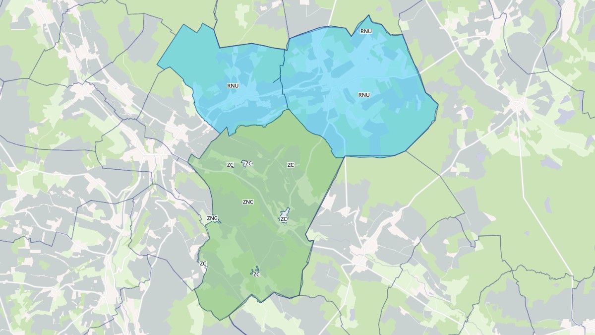 Aperçu cartographique de Vallées en Champagne, centré sur la commune