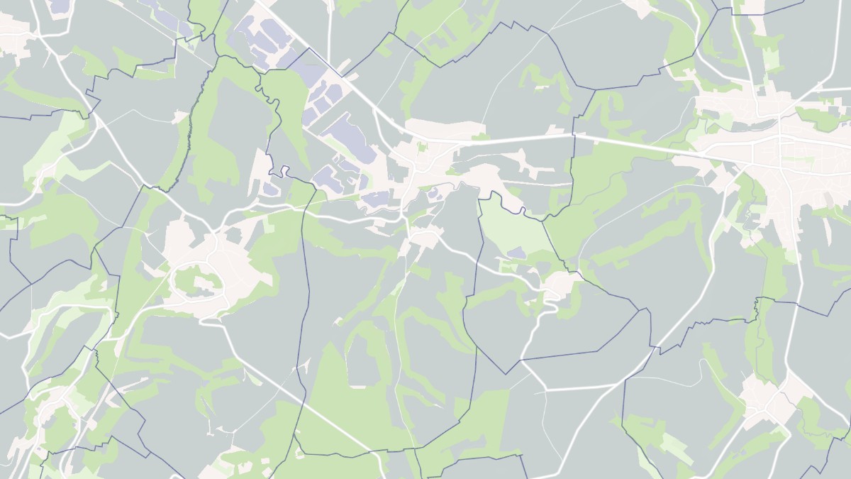 Aperçu cartographique de Bazoches-et-Saint-Thibaut, centré sur la commune