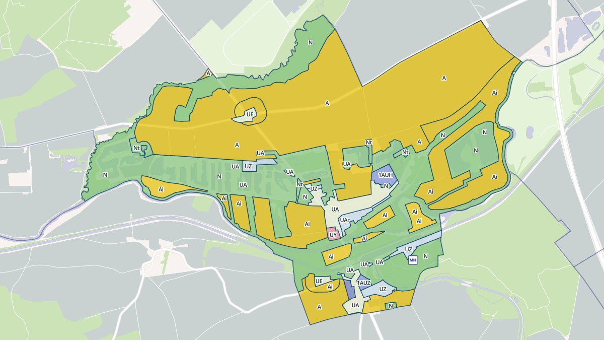 Aperçu cartographique de Berry-au-Bac, centré sur la commune