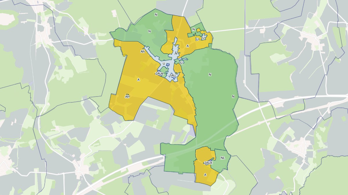 Aperçu cartographique de Beuvardes, centré sur la commune