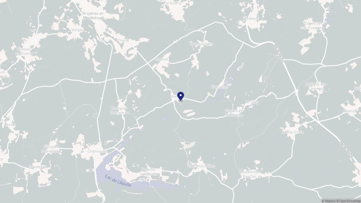 Aperçu cartographique de Bièvres, centré sur la commune