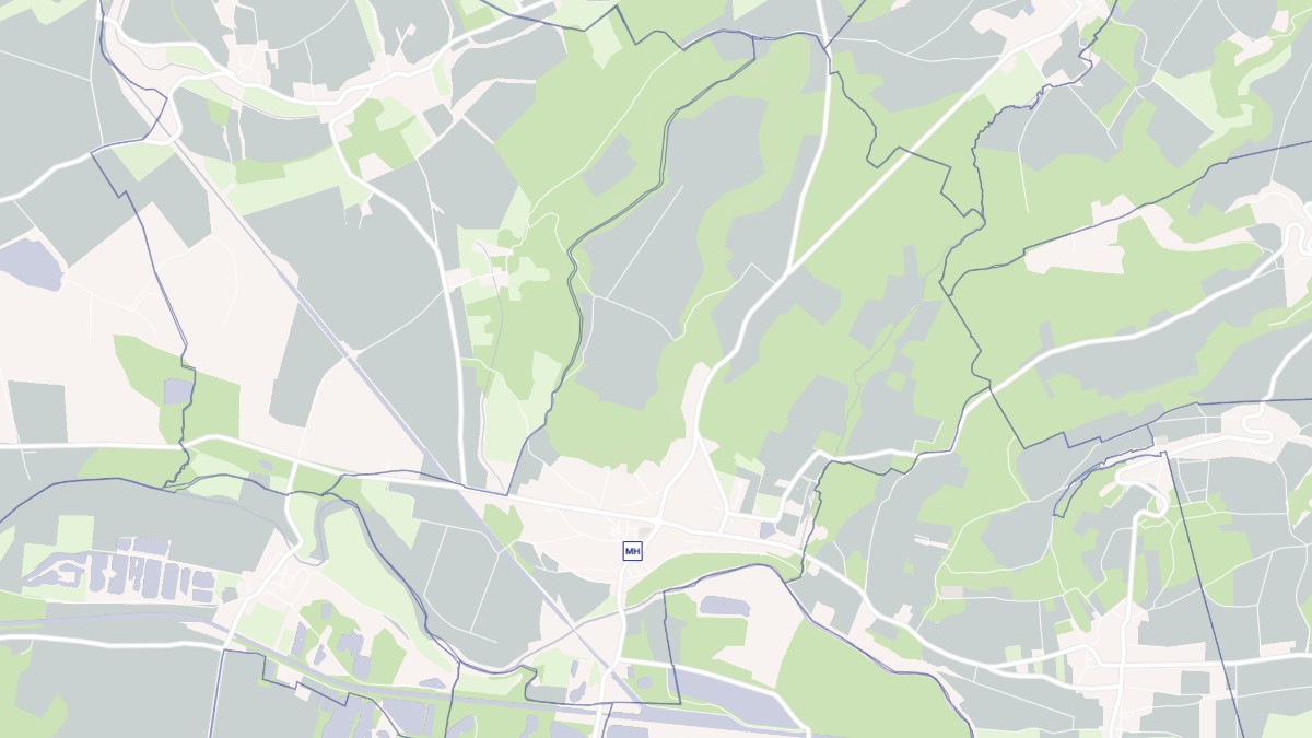 Aperçu cartographique de Bourg-et-Comin, centré sur la commune