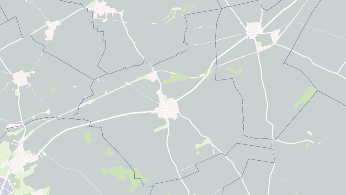 Aperçu cartographique de Bucy-lès-Pierrepont, centré sur la commune