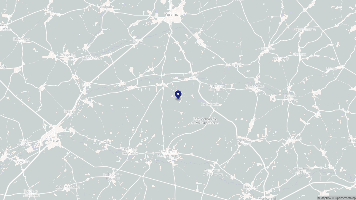 Aperçu cartographique de Burelles, centré sur la commune