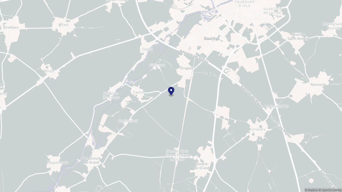 Aperçu cartographique de Castres, centré sur la commune