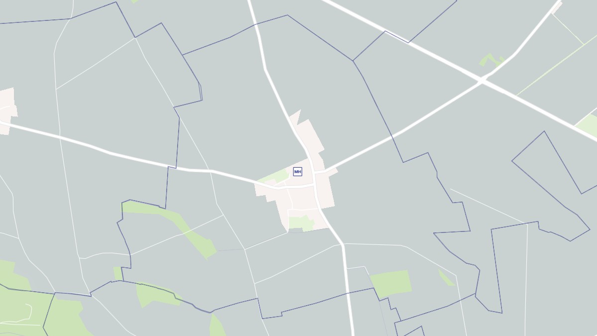 Aperçu cartographique de Cerny-lès-Bucy, centré sur la commune