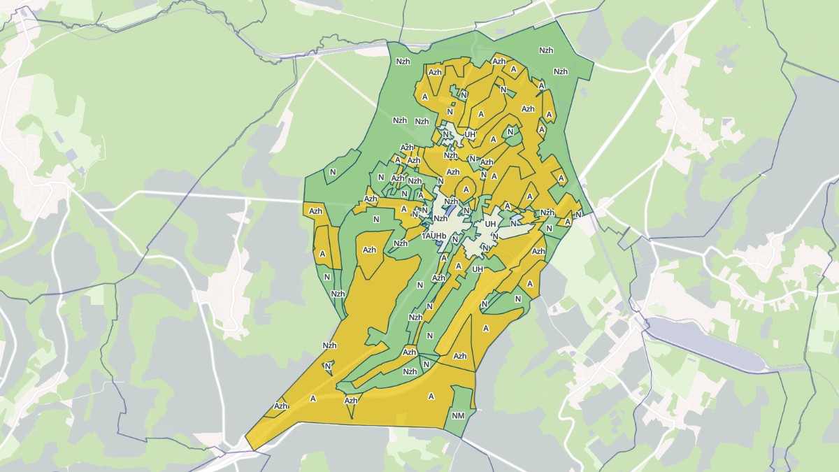 Aperçu cartographique de Chavignon, centré sur la commune