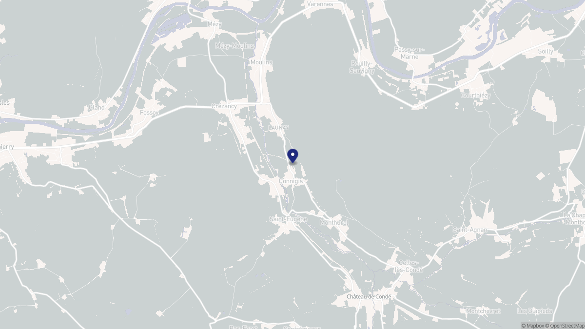 Aperçu cartographique de Connigis, centré sur la commune