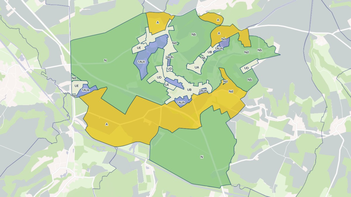 Aperçu cartographique de Coucy-le-Château-Auffrique, centré sur la commune