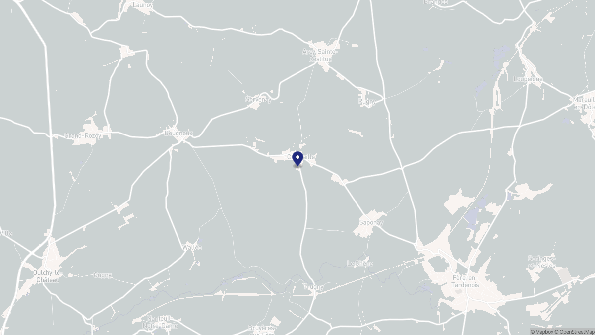 Aperçu cartographique de Cramaille, centré sur la commune