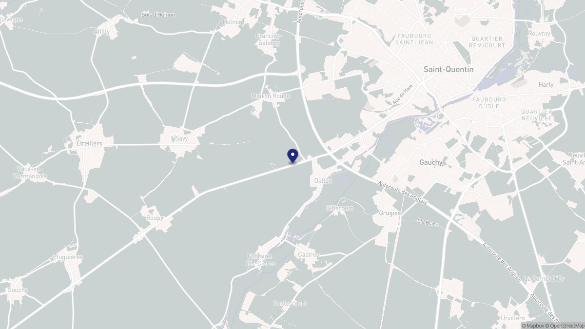 Aperçu cartographique de Dallon, centré sur la commune