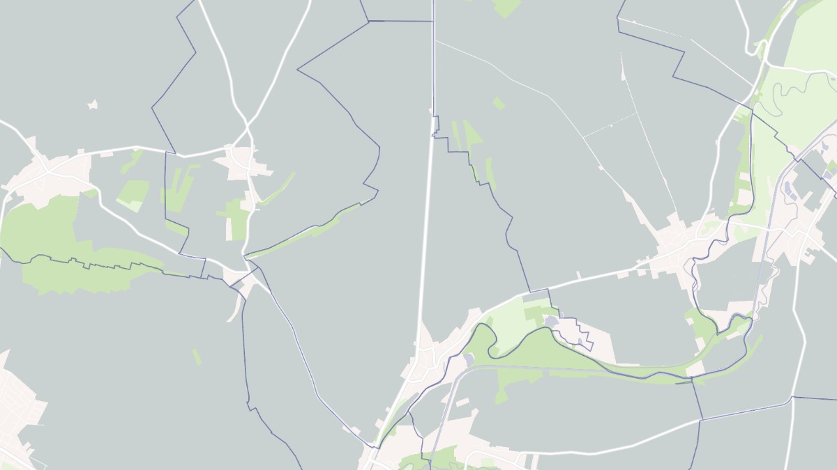 Aperçu cartographique de Évergnicourt, centré sur la commune