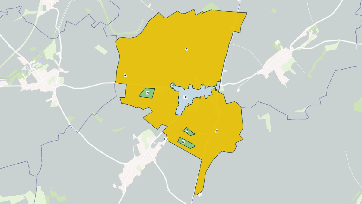 Aperçu cartographique de Fieulaine, centré sur la commune