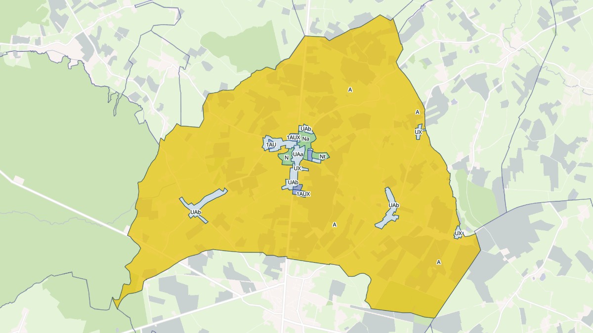 Aperçu cartographique de La Flamengrie, centré sur la commune