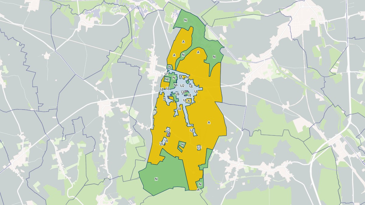 Aperçu cartographique de Flavy-le-Martel, centré sur la commune