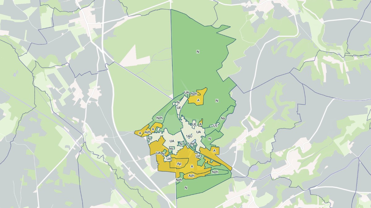 Aperçu cartographique de Folembray, centré sur la commune