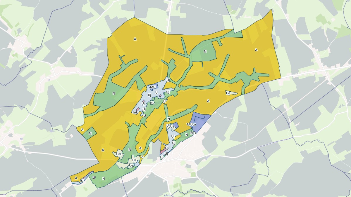 Aperçu cartographique de Fontaine-lès-Vervins, centré sur la commune