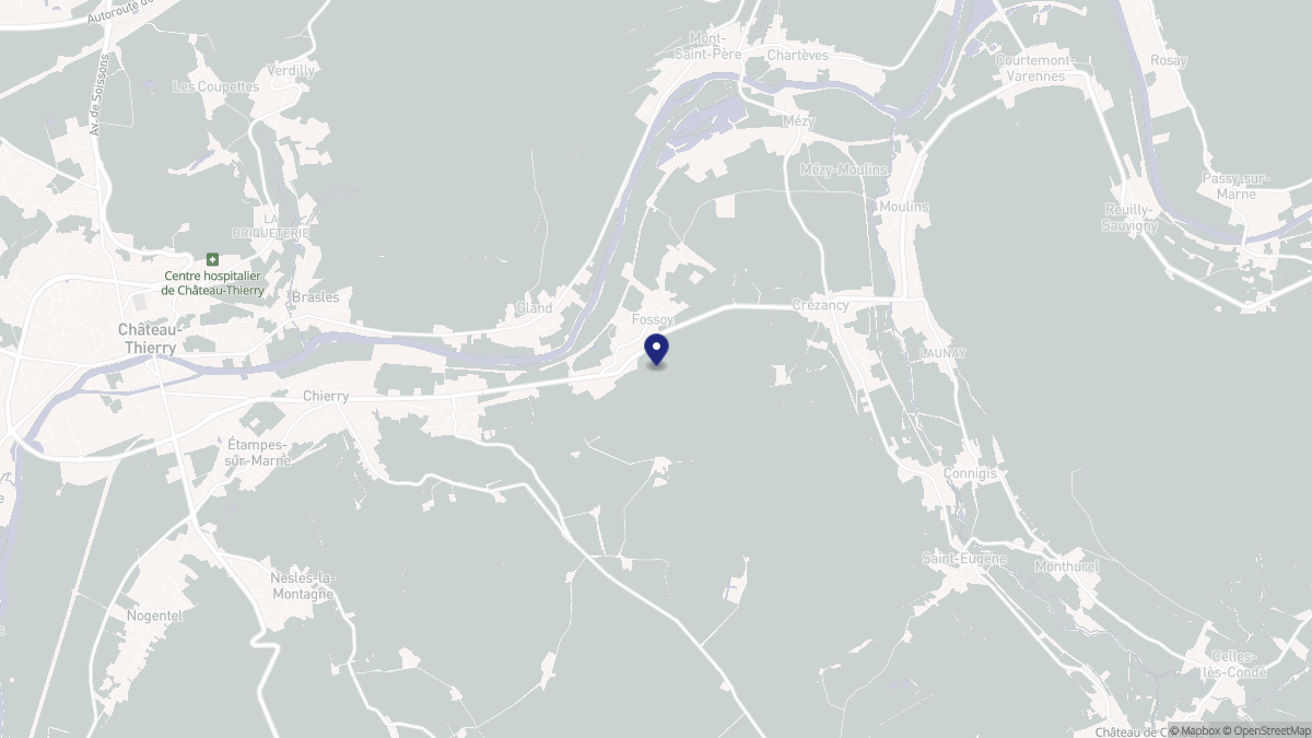 Aperçu cartographique de Fossoy, centré sur la commune