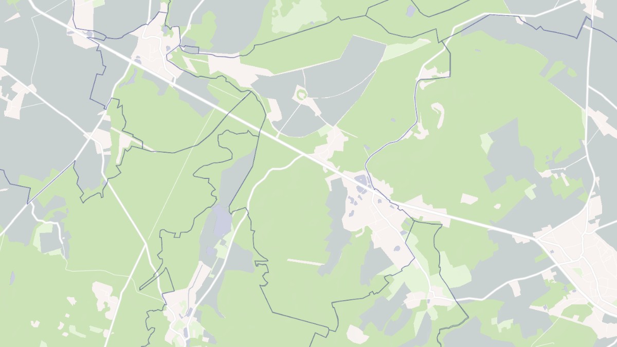 Aperçu cartographique de Fourdrain, centré sur la commune