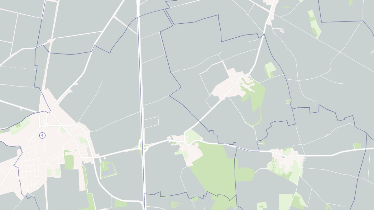 Aperçu cartographique de Gibercourt, centré sur la commune