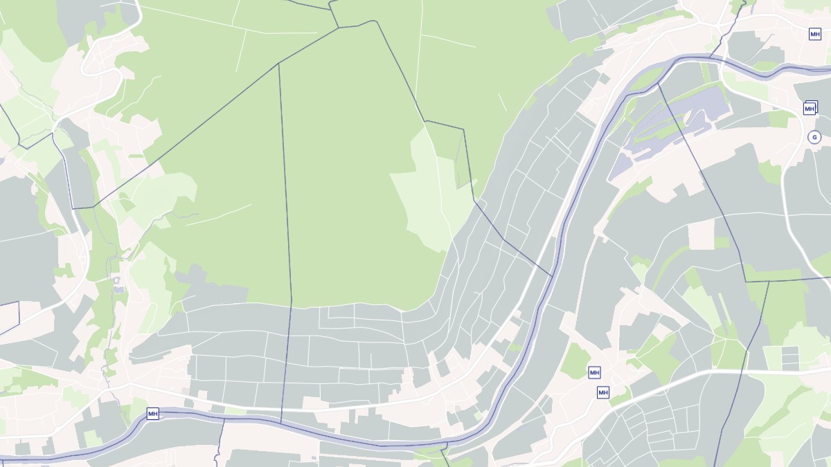 Aperçu cartographique de Gland, centré sur la commune