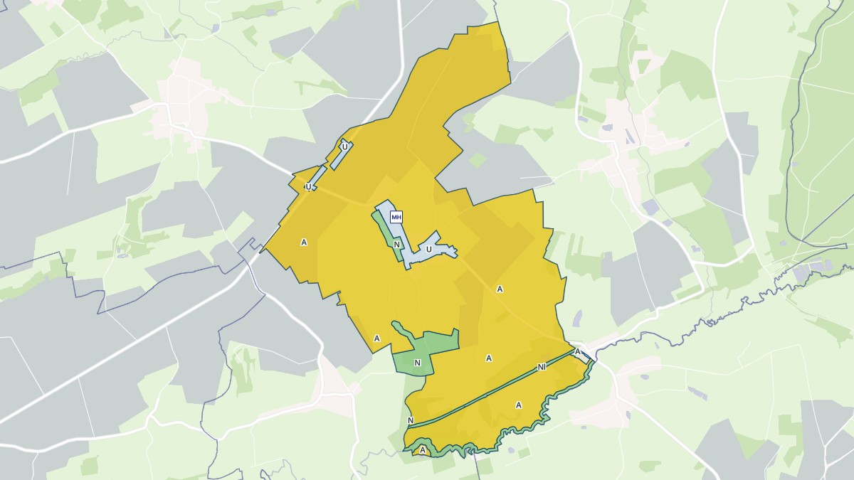 Aperçu cartographique de Grandrieux, centré sur la commune