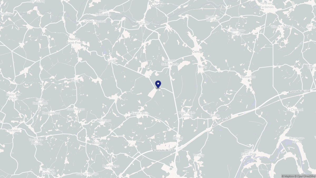 Aperçu cartographique de Grisolles, centré sur la commune