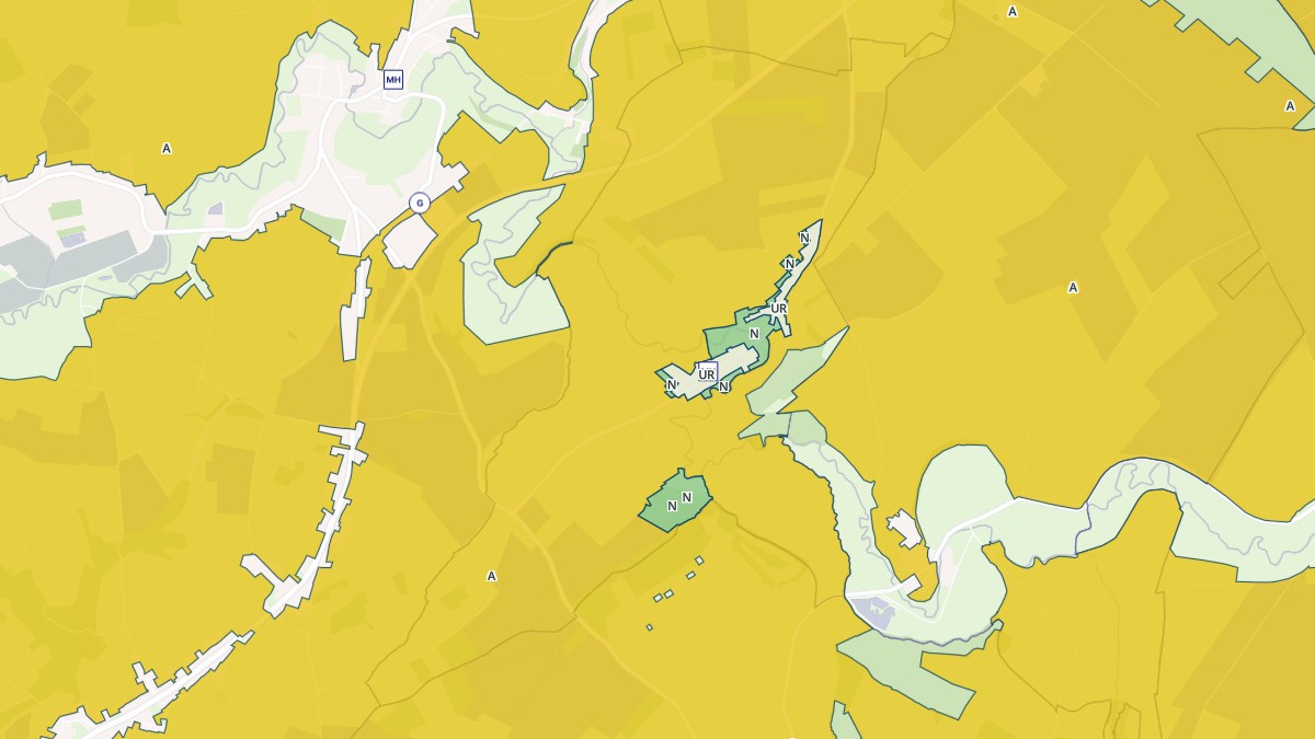 Aperçu cartographique de La Hérie, centré sur la commune
