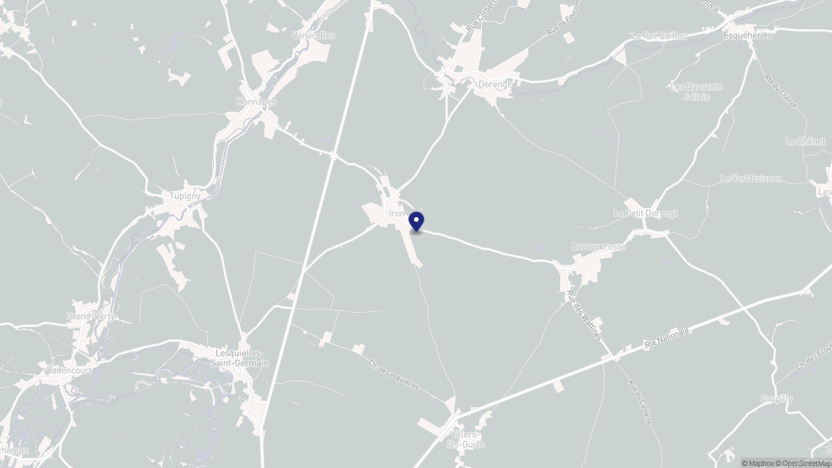 Aperçu cartographique de Iron, centré sur la commune