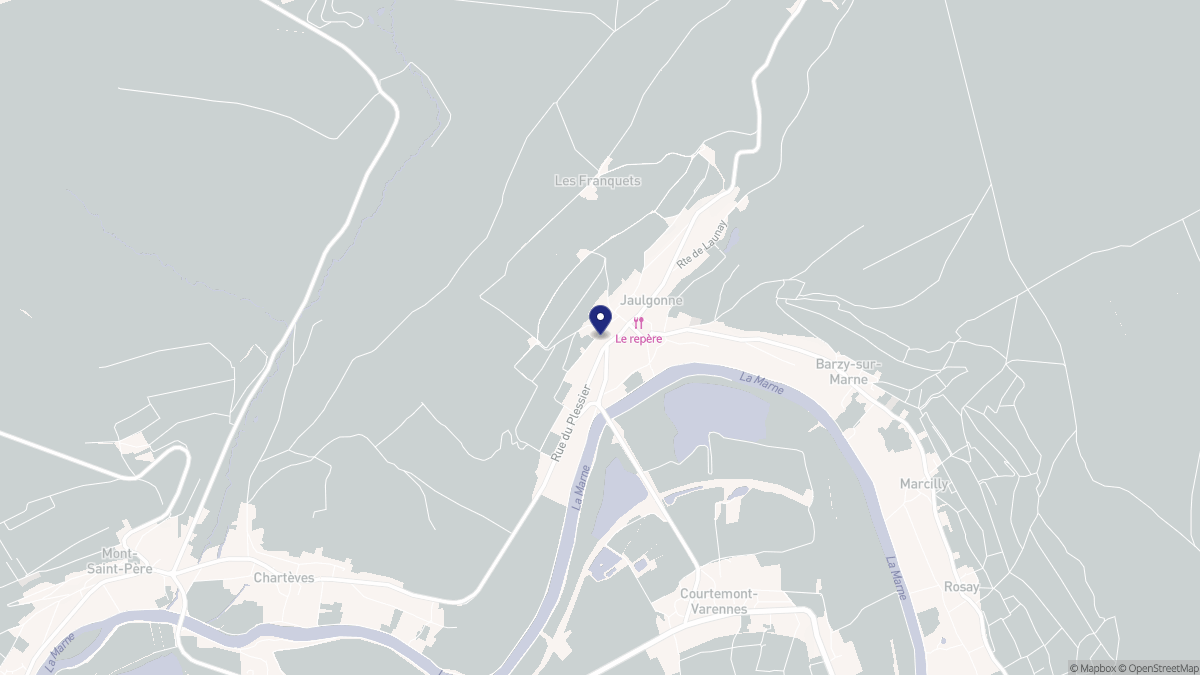 Aperçu cartographique de Jaulgonne, centré sur la commune